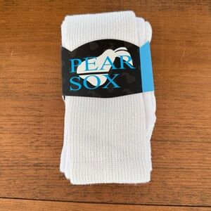 Pear Sox All-Sport white athletic Socks, field hockey lacrosse soccer